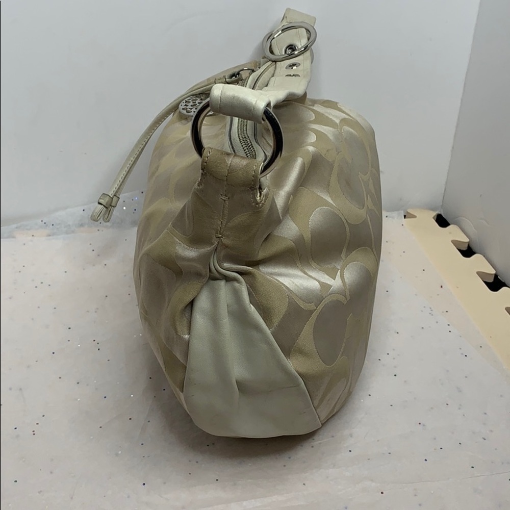 COACH WHITE /light khaki Signature "C" Ali - Picture 4 of 8